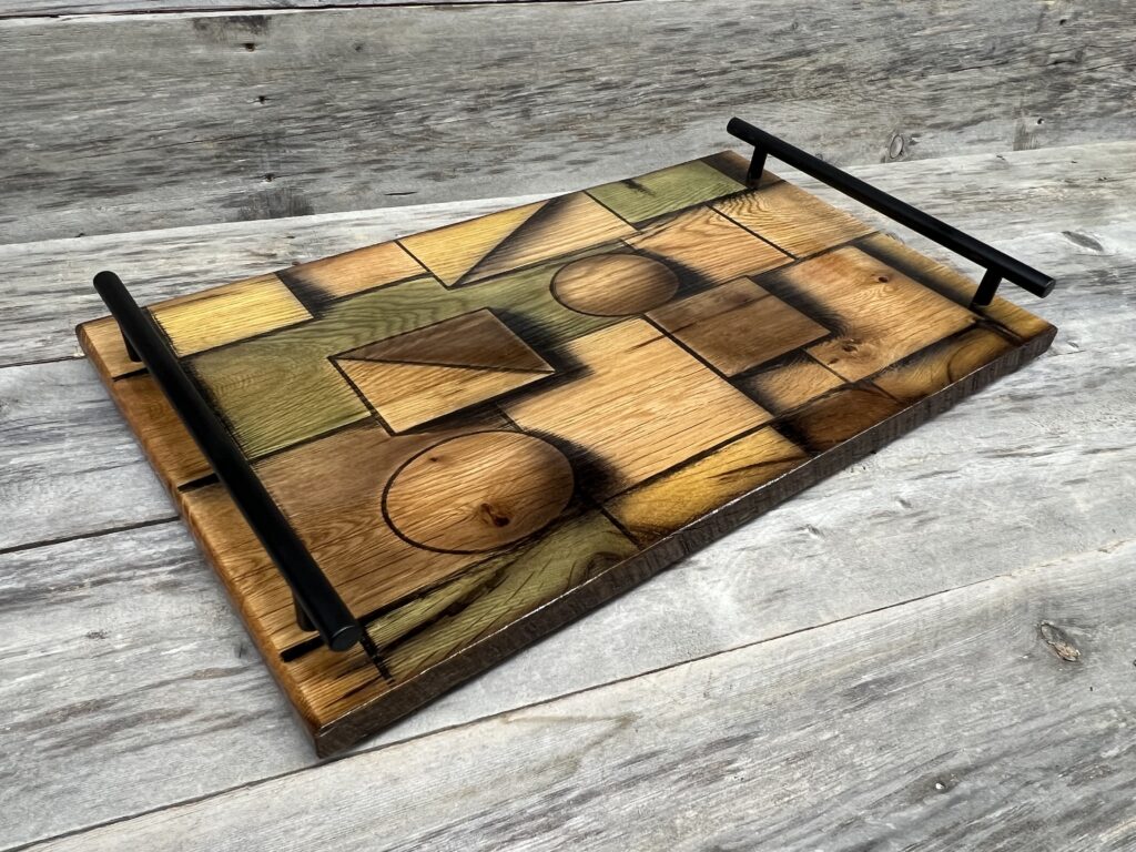 Geometric Mosaic Charcuterie & Serving Tray