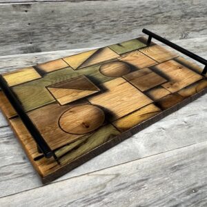 Geometric Mosaic Charcuterie & Serving Tray