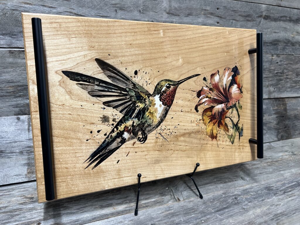 Hummingbird Charcuterie Board & Serving Tray