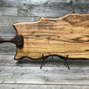 Italian olive wood and walnut charcuterie board