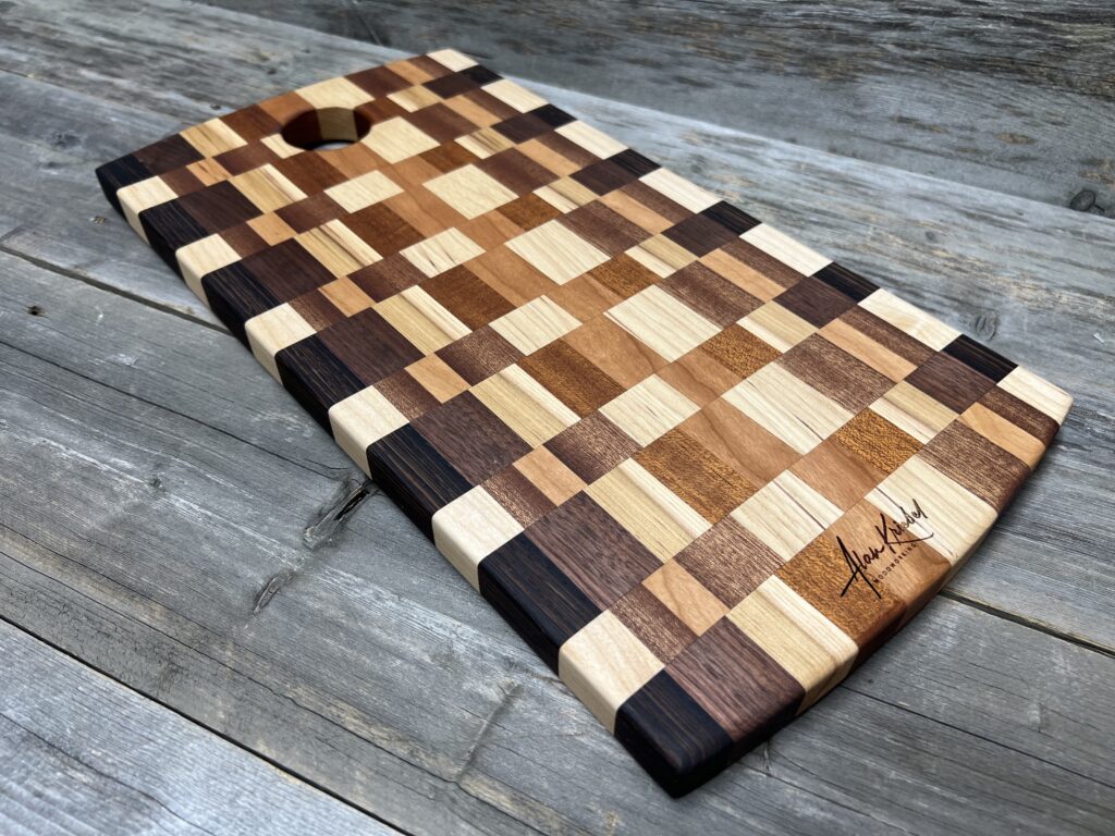 Checkered Pattern Cutting Board