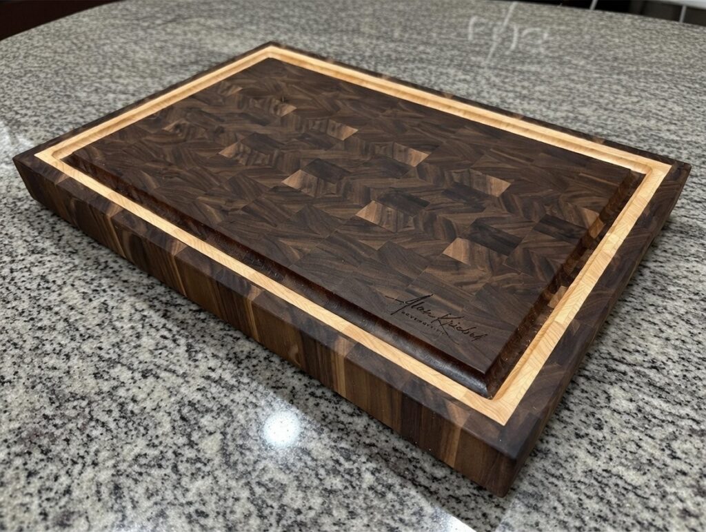 Walnut & Maple End Grain Cutting Board