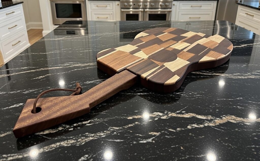 Handcrafted Guitar Shaped Charcuterie/Cutting Board #001