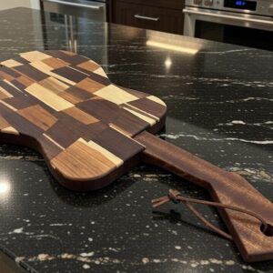 Handcrafted Guitar Shaped Charcuterie/Cutting Board #002