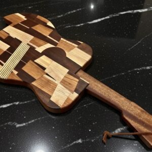 Handcrafted Guitar Shaped Charcuterie/Cutting Board #003