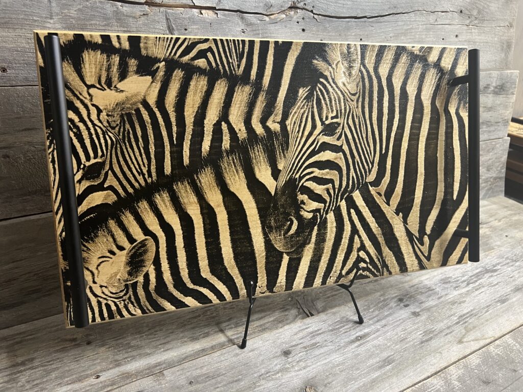 Zebra Charcuterie Board & Serving Tray