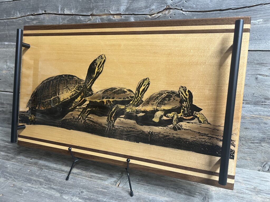 Painted Turtle Charcuterie Board & Serving Tray