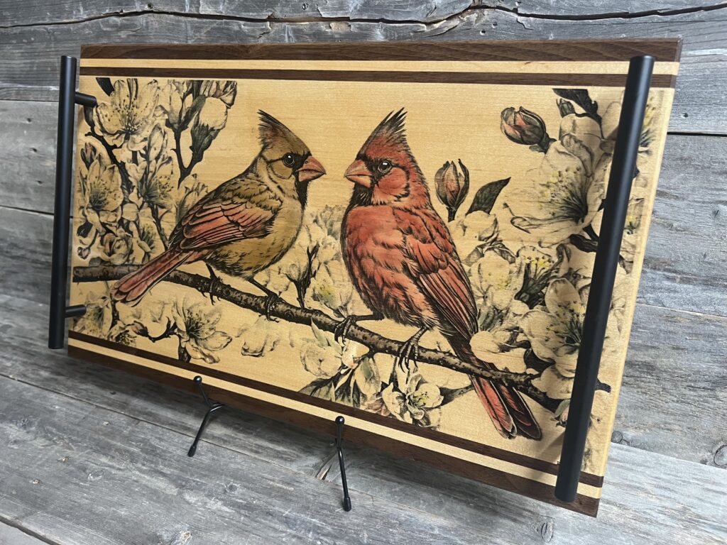 Cardinal Duet Charcuterie Board & Serving Tray